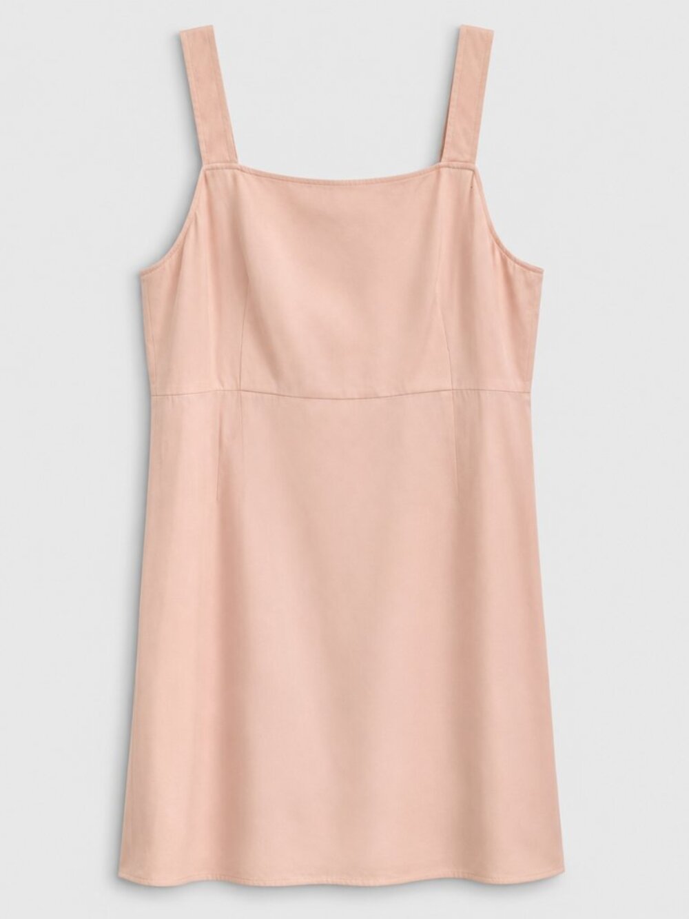 J.Crew Blush Pink Lyocell Square Neck Sleeveless Dress Size 16 VGUC